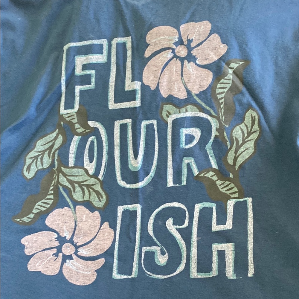 Sonoma Blue Floral Graphic Tee